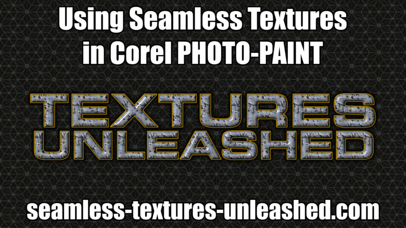 Using Seamless Textures in Corel PHOTO-PAINT
