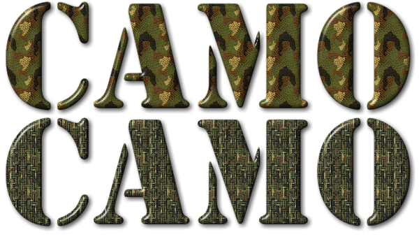 camouflage font