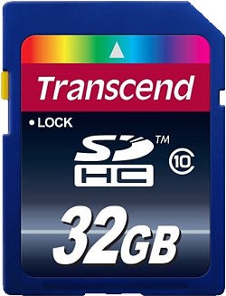 32 GB SDHC Flash Memory Card