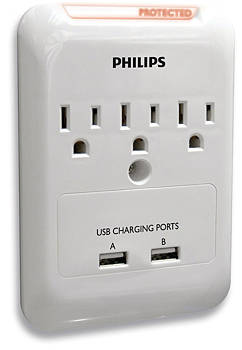 Philips USB Outlet Surge Protector