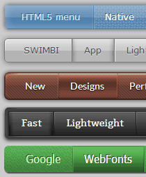 SWIMBI CSS Web Menus