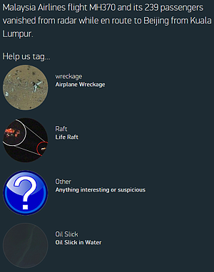 Tomnod Crowdsource Search for Malaysia Air 370