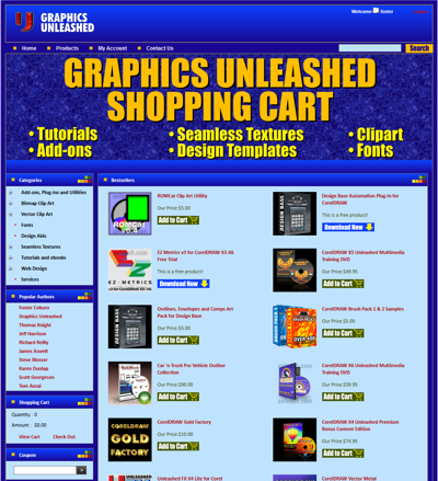 Graphics Unleashed Shopping Cart