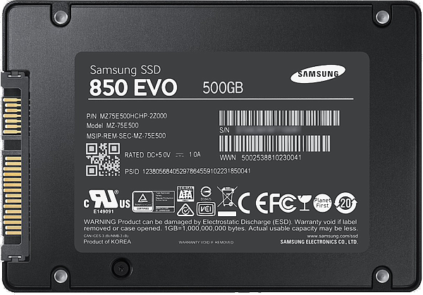 Samsung 850 Evo SSD Drive