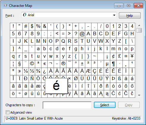 Most Popular Accented Characters and Symbols Can Be Added Via Keyboard