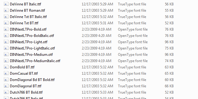 Building a Comprehensive Fonts Folder Saves Time in the Long Run
