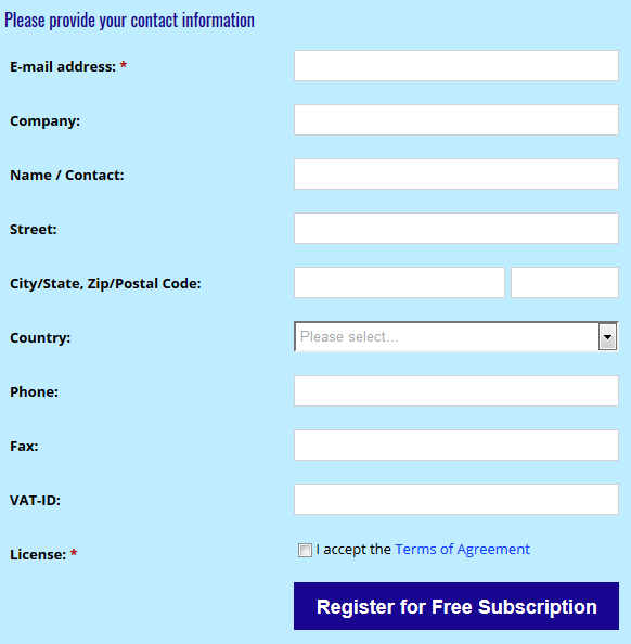 free-subscription-form