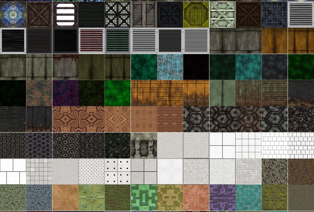 Seamless Textures to Cover Both Floors and Walls
