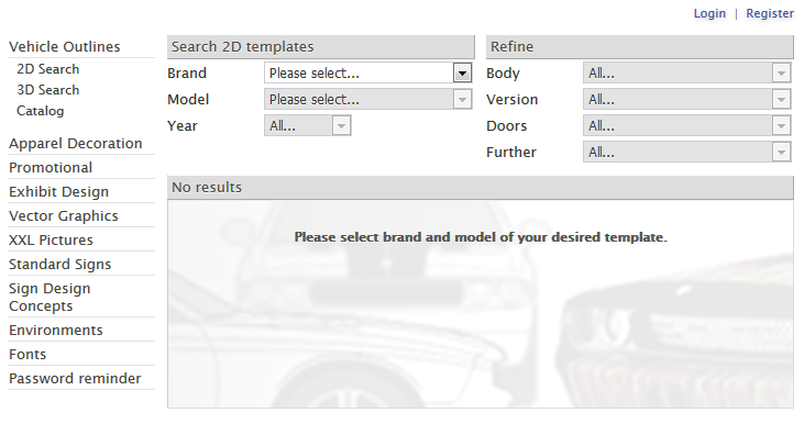 vehicle-template-search-form