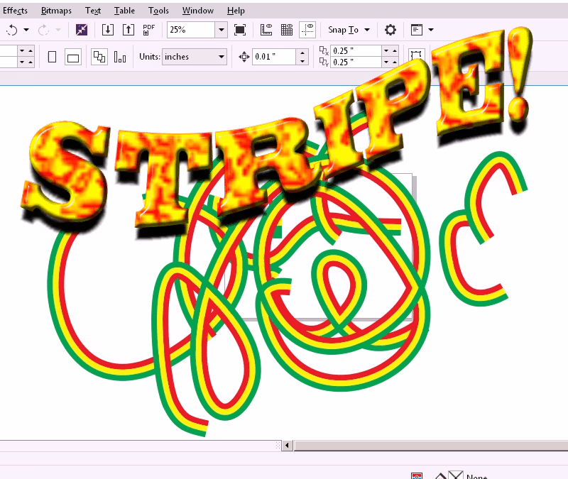 Create a Multicolored Stripe in CorelDRAW