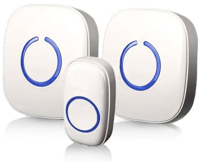 sadotech wireless doorbell with two ringers