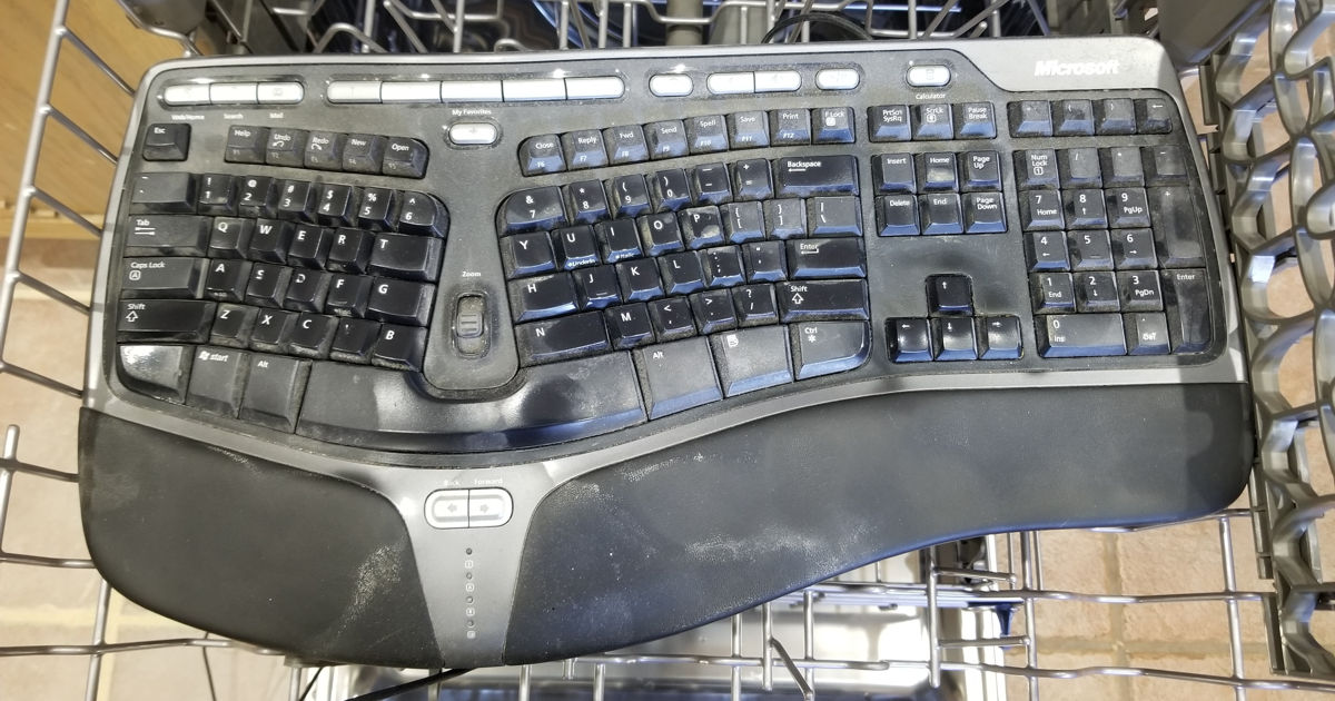 Keyboard in Dishwasher