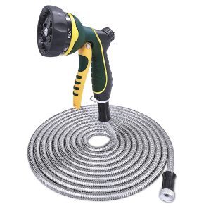 TheFitLife Stainless Steel Metal Garden Hose