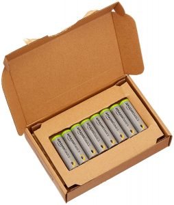 AmazonBasics AA High-Capacity Rechargeable Batteries (8-Pack) Box
