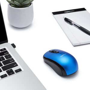 AmazonBasics Wireless Computer Mouse with Nano Receiver