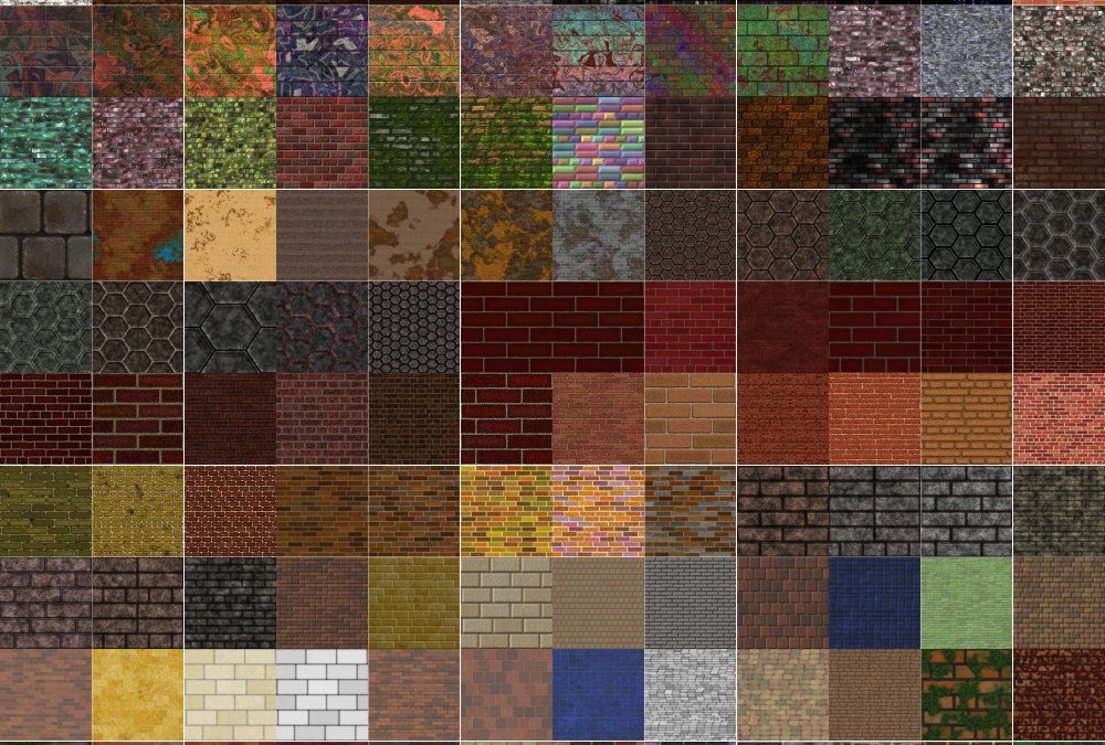 144 New Seamless Bricks in the Wall
