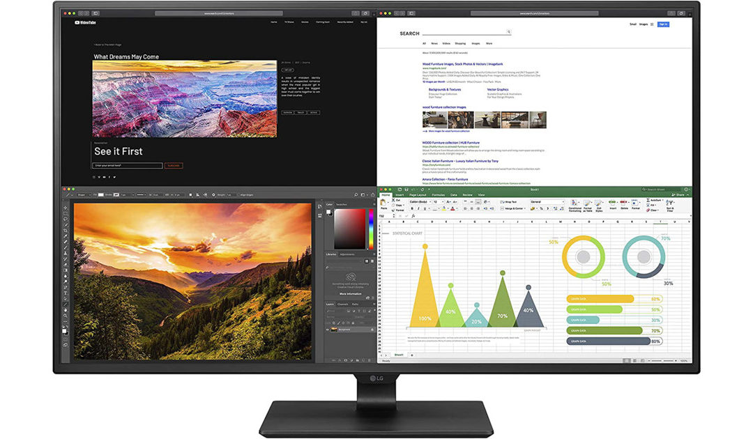 LG 43UN700-B 43 Inch 4K IPS Display Increases Productivity