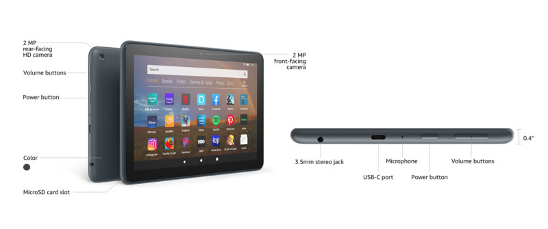 Amazon Fire HD 8 Plus Tablet Specs