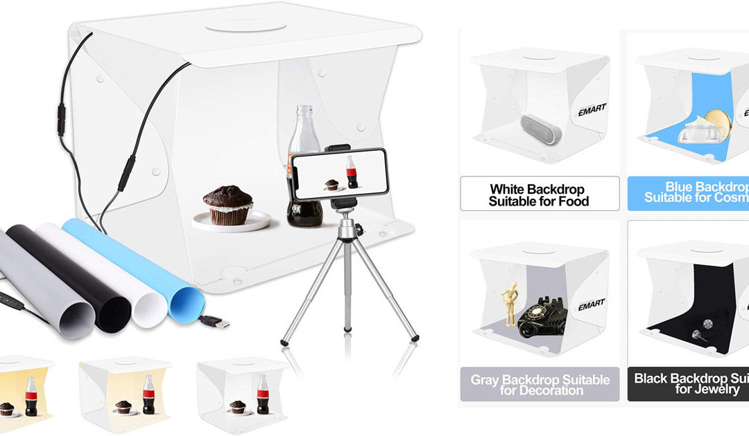 Emart Portable Photography Table Top Light Box Kit