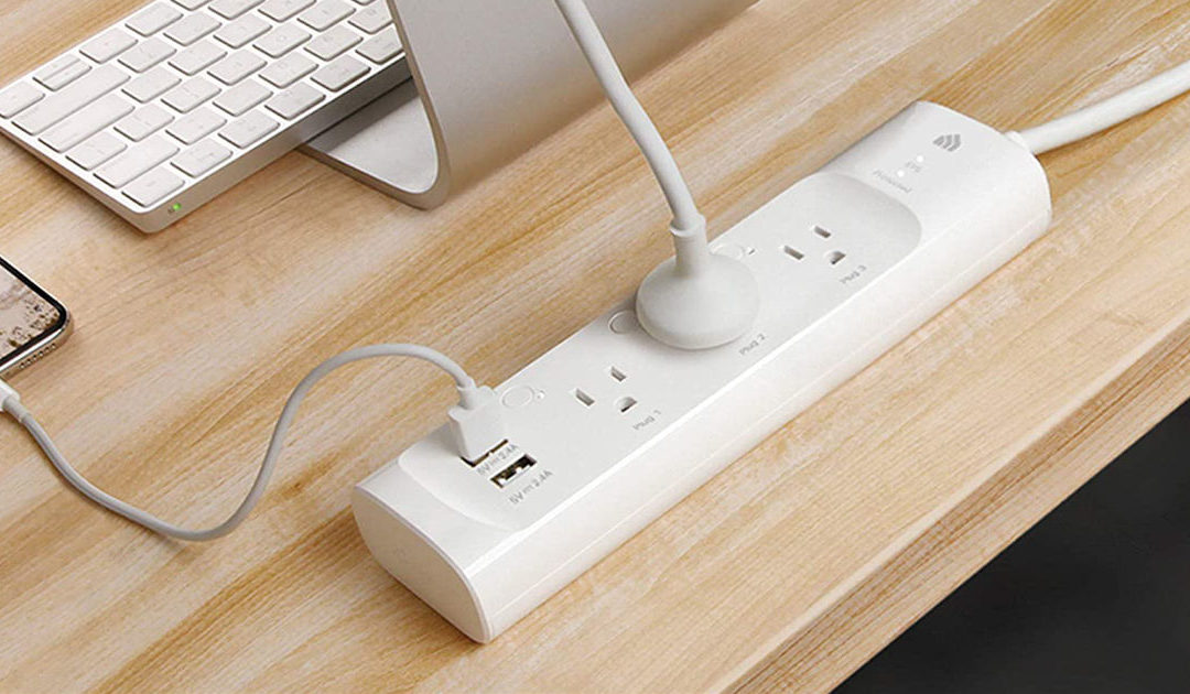 Kasa Smart Plug Power Strip Controls Three Devices, Powers Five