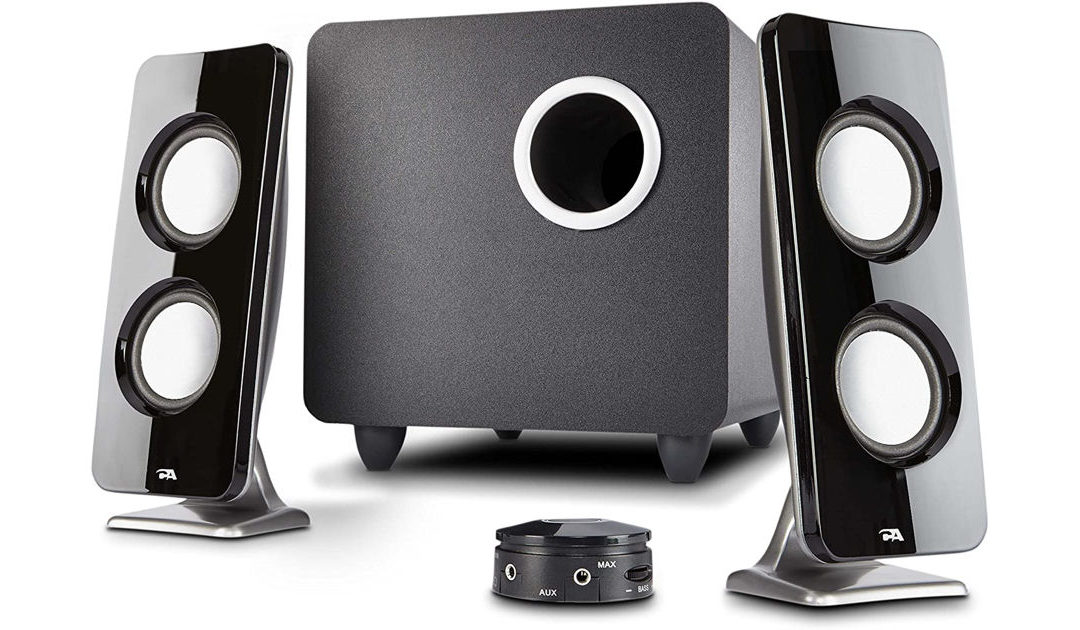 Cyber Acoustics Stereo Speakers with Subwoofer Give Your Computer Sound