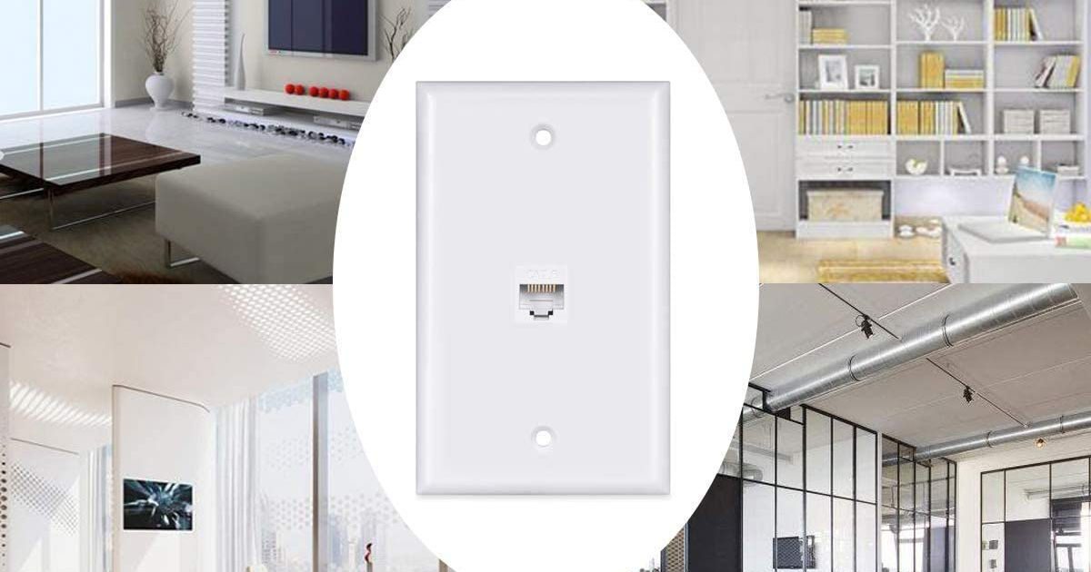 Cat6 Ethernet Cable Wall Plate