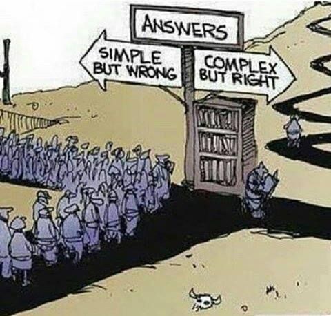 Answers Complex Right Simple Wrong