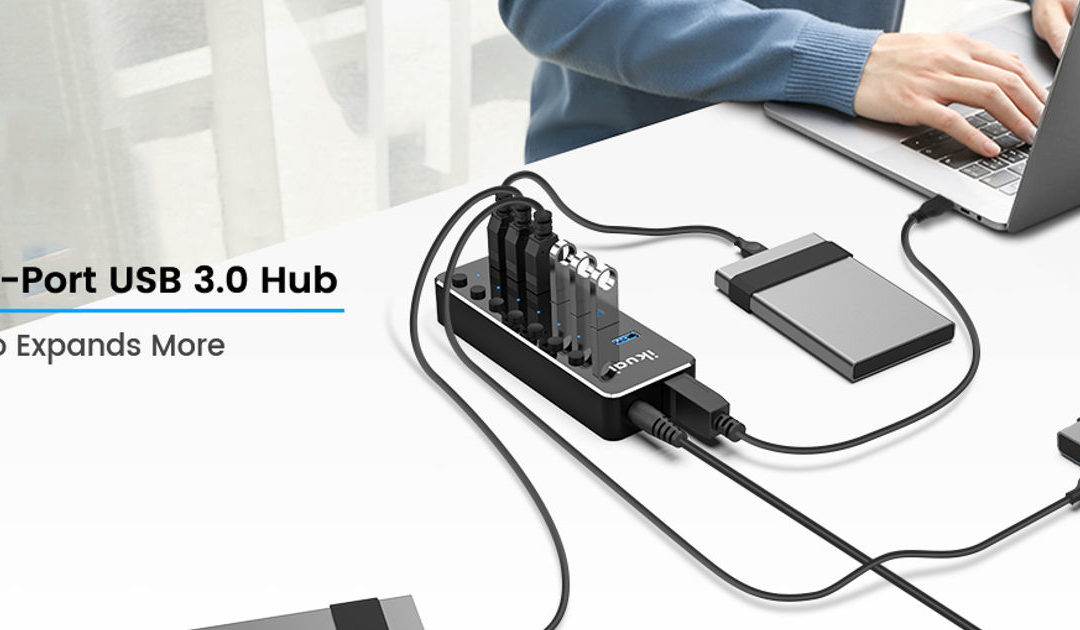 Power and Connect Your Devices With ikuai 7 Port USB Hub