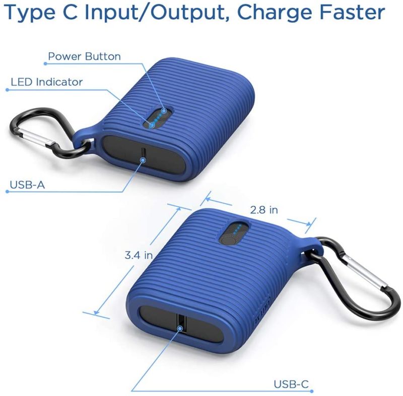 Outxe Mini Power Bank 10000mAh, Portable Charger
