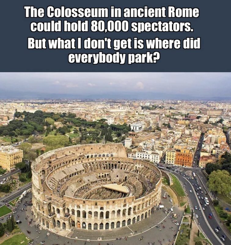 Rome Colosseum Parking