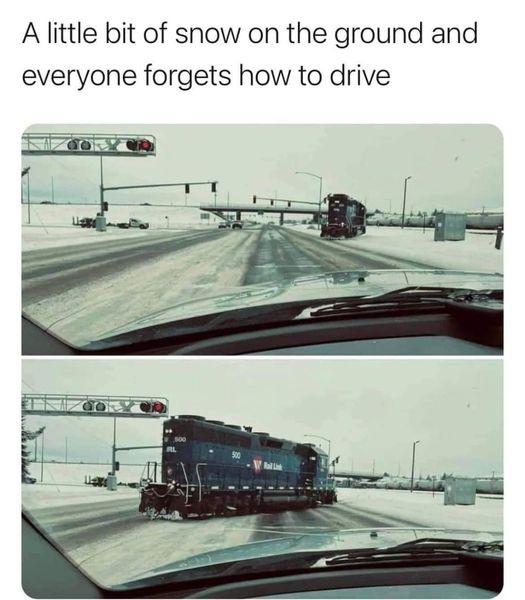 Train Snow Driving