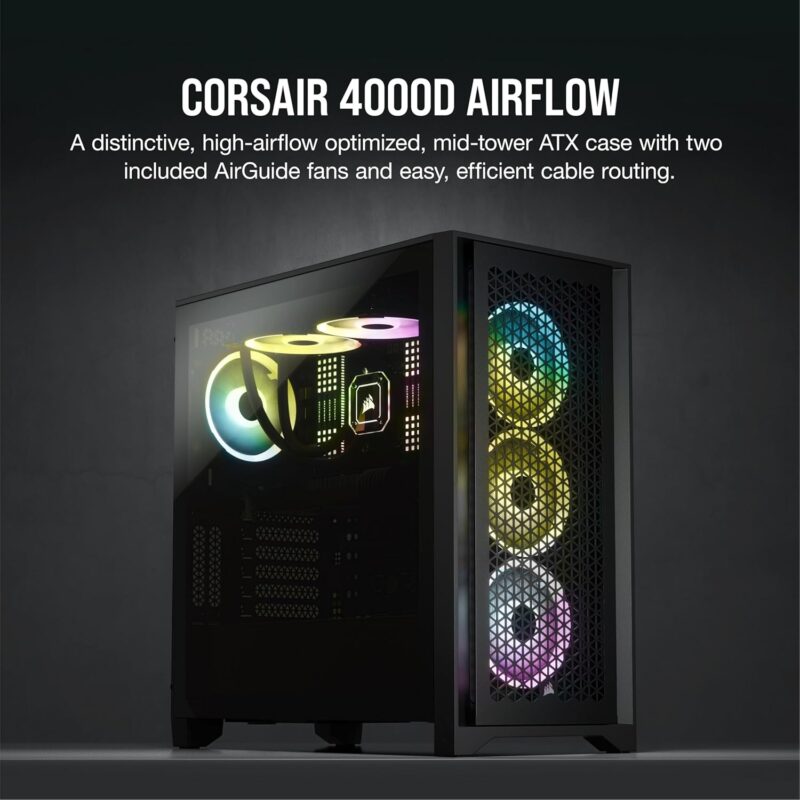 CORSAIR 4000D AIRFLOW Tempered Glass Mid-Tower ATX Case