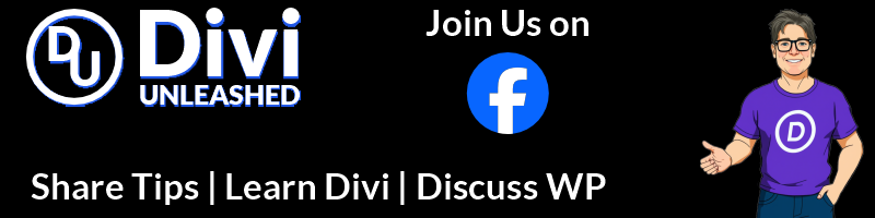 Divi Unleashed Facebook Group Ad