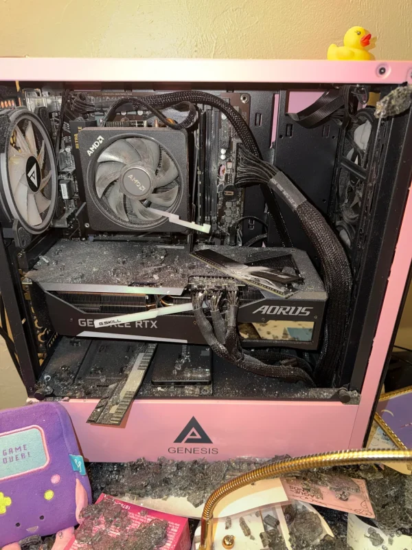 Neighbour shot my PC through the wall